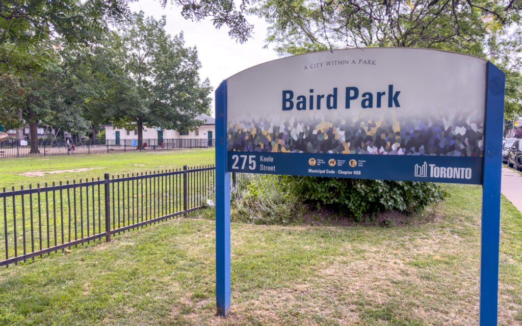 Park Sign at Baird Park